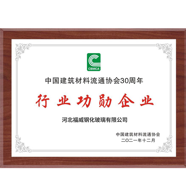 中國(guó)建材30年行業(yè)功勛企業(yè)獎(jiǎng)