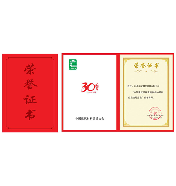 中國(guó)建材30年行業(yè)功勛企業(yè)獎(jiǎng)